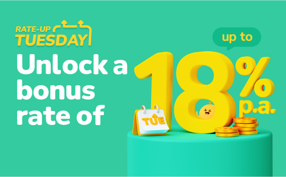 【ZA Bank】Time deposit offer! Keep your rate great every Tuesday 😍