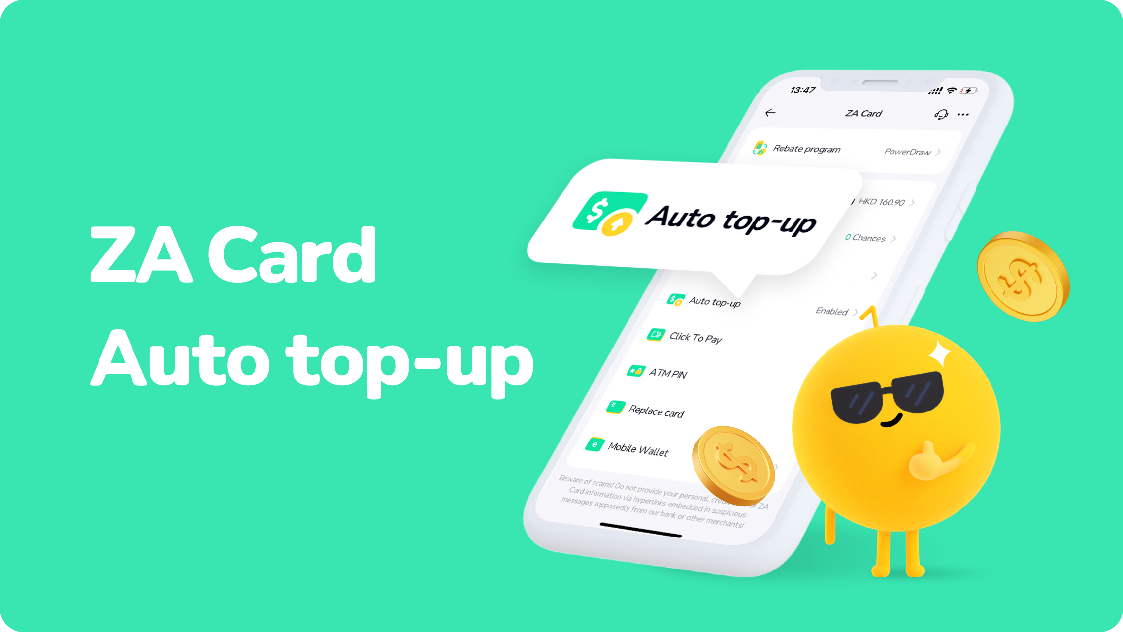 【ZA Bank】Stay topped up. Stay in control!🫰